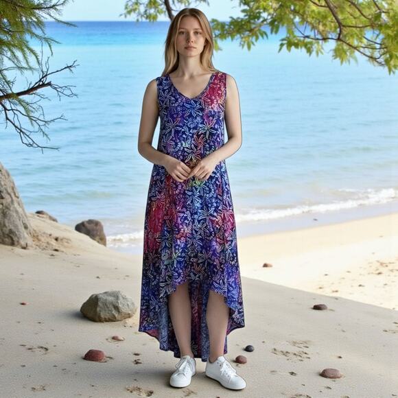 Tropical Tie Dye Magical Maui Dress - Picture 1 of 10
